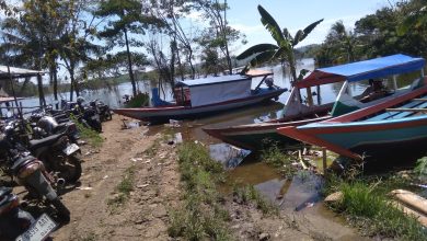 Salah satu sudut pasca genangan Bendungan Cipanas, Desa Conggeang Barat. (Foto: hasanah.id)