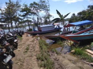 Salah satu sudut pasca genangan Bendungan Cipanas, Desa Conggeang Barat. (Foto: hasanah.id)