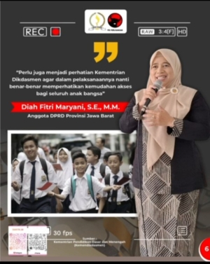 DPRD Jabar Diah Fitri Dorong Para Pihak Wujudkan Pendidikan untuk Semua