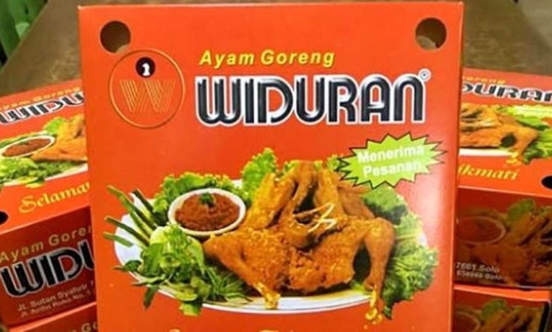 Tangkapan foto Ayam Widuran. (Sumber: Instagram Ayam Goreng Widuran Solo)