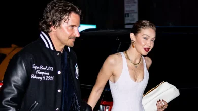 Tangkapan foto Gigi Hadid dan Bradley Cooper. (Sumber: Instylecom)