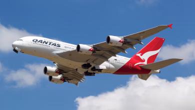 Tangkapan foto pesawat Qantas. (Sumber: Getty Iimages)