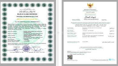 Tangkapan foto sertfikat halal. (Sumber: Direktorat Jendral Pemasyarakatan)