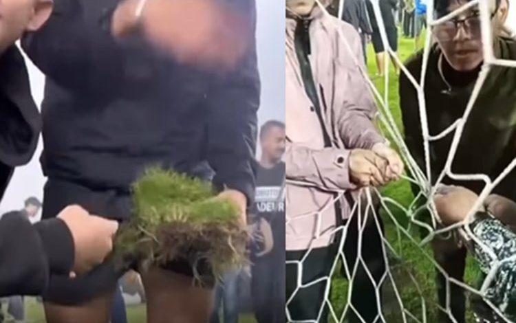 Tangkapan foto kerusakan di GBLA. (Sumber: Instagram KDM)