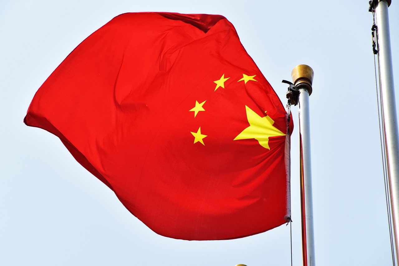 Tangkapan foto bendera China. (Sumber: Pixabay)