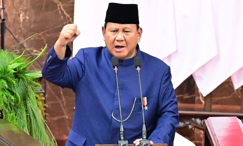 Tangkapan foto Prabowo. (Sumber: Dok. Setneg)