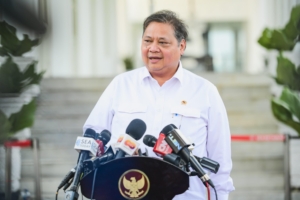 Tangkapan foto Airlangga Hartarto. (Sumber: Dok. Setneg)