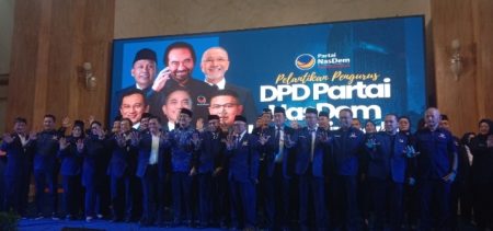 Pengurus DPD Partai NasDem Kota Cimahi Periode 2025-2030 dilantik Ketua DPW Partai Nasdem Jawa Barat, Minggu 15/06/2025.