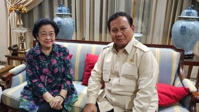 Tangkapan foto Megawati dan Prabowo. (Sumber: IG Sufmi Dasco)