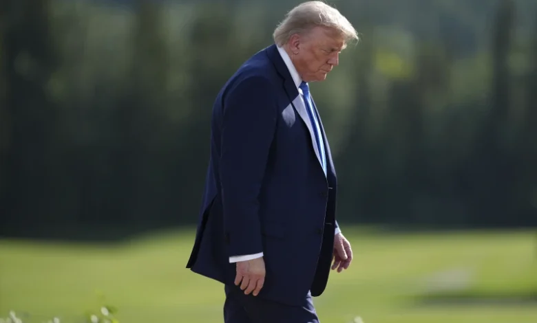 Tangkapan foto Donald Trump. (Sumber: Darryl Dyck/The Canadian Press via AP)