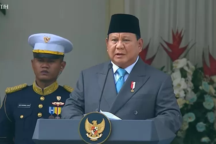 Tangkapan foto Prabowo Subianto. (Sumber: Sekretariat Negara)