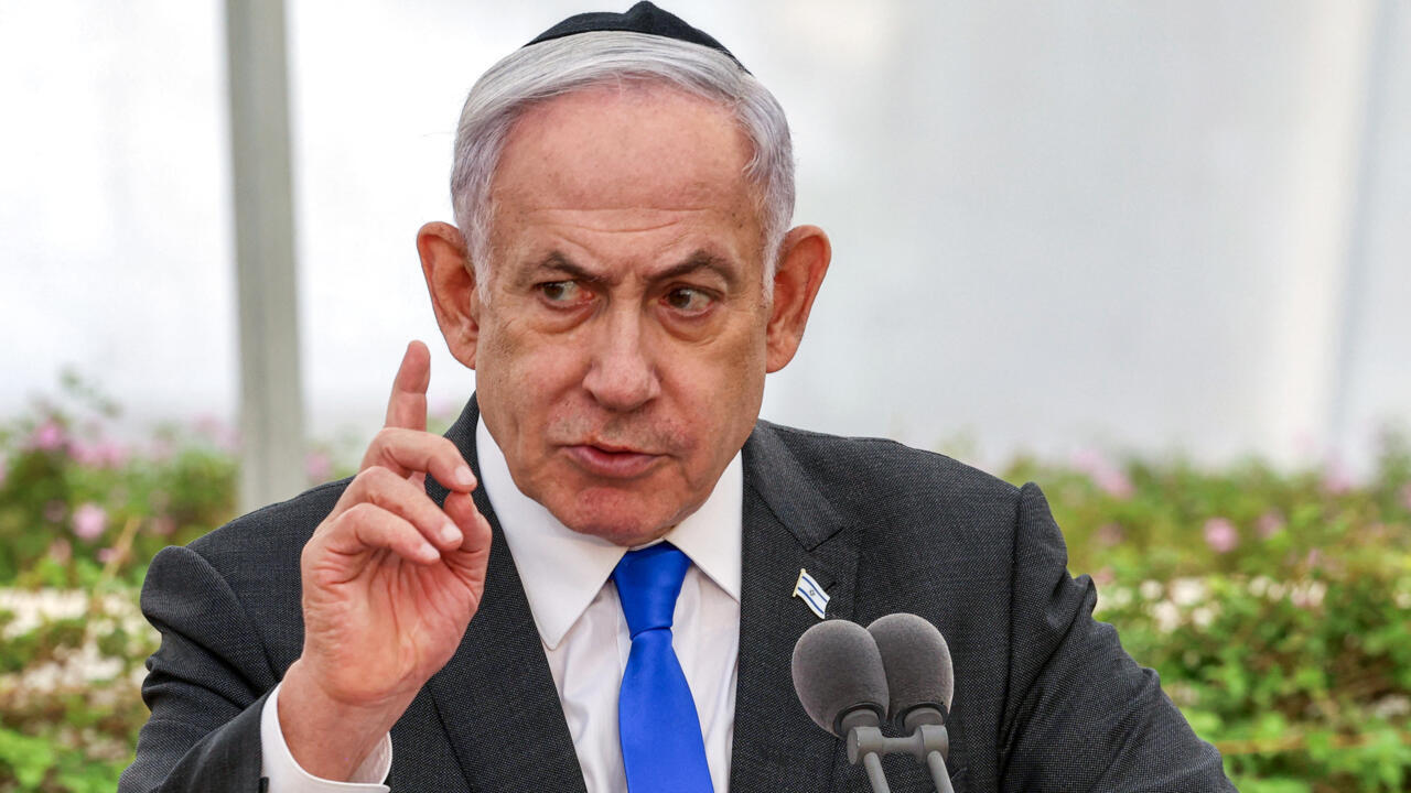 Tangkapan foto Benjamin Netanyahu (Sumber: Shaul Golan, AFP)