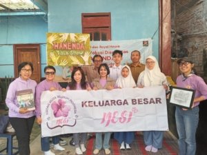 Ketua IJESI Ria Khaeria,saat berkunjung ke Rumah Vokasi Hanenda, Sleman Yogyakarta, 21/07/2025.