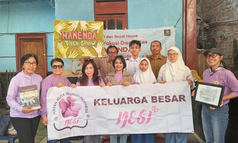 Ketua IJESI Ria Khaeria,saat berkunjung ke Rumah Vokasi Hanenda, Sleman Yogyakarta, 21/07/2025.