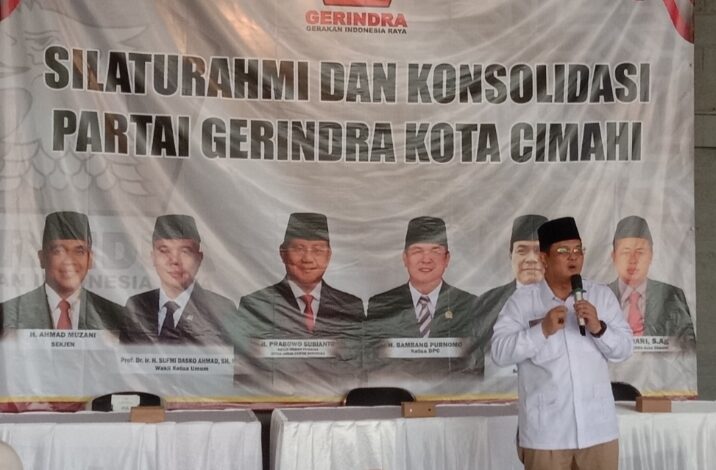 Ketua DPC Partai Gerindra Kota Cimahi, Bambang Purnomo.