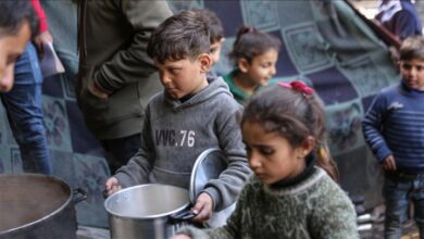 Tangkapan foto anak-anak Palestina. (Sumber: Anadolu Agency)