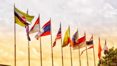 Gambar bendera ASEAN. (Sumber: Pixabay)