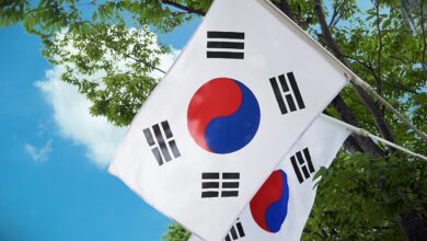 Gambar bendera Korea Selatan. (Sumber: Pixabay)