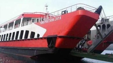 Tangkapan foto KMP Tunu Pratama Jaya. (Sumber: Dok. Kemenhub)