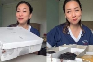 Tangkapan layat Nana Koot. (Sumber: TikTok Nana Koot)