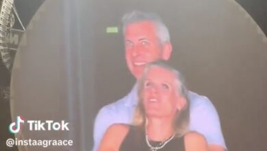 Tangkapan foto Andy Byron dan Kristin Cabot. (Sumber: TikTok)