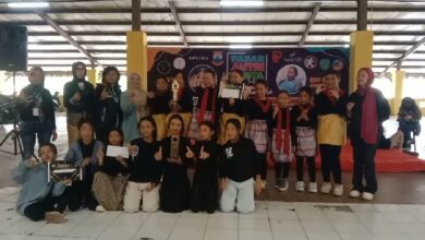 Foto Bersama: Ketua panitia bersama Ketua ASKI foto bersama para pemenang Senam Kreasi, Sabtu, 30/08/2025.