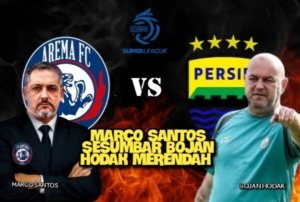 Pelatih Arema FC, Marcos Santos sesumbar.