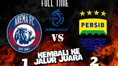 Persib Bandung unggul 2-1 atas Arema FC