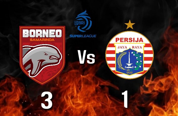 BORNEO FC menang telak atas PERSIJA JAKARTA