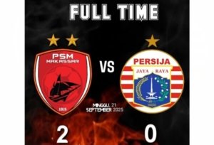 Persija Kalah ditangan PSM Makassar 0- 2