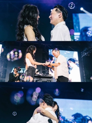 Lamaran Mengejutkan DJ Bravy untuk Erika Carlina di Tengah Panggung Synchronize Fest 2025 7