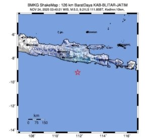 Gempa Bumi Terjadi di Blitar, Tak Potensi Tsunami 6