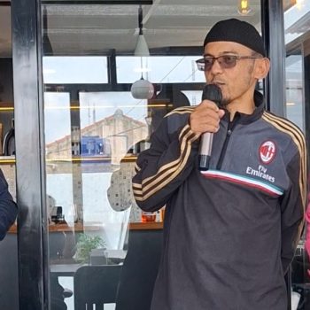 Owner La Varre Grup Beny Rubini saat meresmikan Kantin 27Pas dan Mie and Me Coffee and eatery.