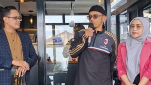 Owner La Varre Grup Beny Rubini saat meresmikan Kantin 27Pas dan Mie and Me Coffee and eatery.