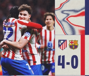 Atletico Madrid kalahkan Barcelona 4-0 di ajang Copa Del Rey