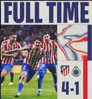 Atletico Madrid memastikan langkah ke babak 16 besar Liga Champions 2025/26 setelah meraih kemenangan meyakinkan 4-1 atas Club Brugge