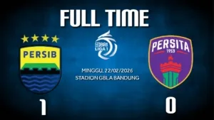 Menang Tipis 1-0 Atas Persita Tangerang, Persib Bandung Kokoh Di Puncak Klasemen Sementara