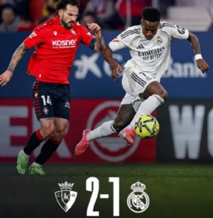 Hasil Osasuna vs Real Madrid: Gol Raul Garcia Tumbangkan Los Blancos 1