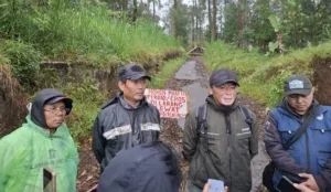 Perhutani KPH Bandung Utara Bersama Warga dan Komunitas, Resmi Menutup Jalur Offroad Ilegal Desa Sukajaya