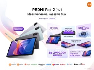 Cuma Rp2 Jutaan! Xiaomi Resmi Rilis Redmi Pad 2 4G, Tablet Murah Bisa Pakai Kartu SIM dan Baterai Badak 9.000 mAh