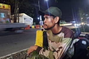 Viral Pedagang Cilok Jalan Kaki Demi Mudik ke Ciamis (istimewa)