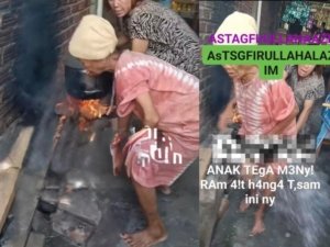 nenek di bengkulu disiram air panas demi konten