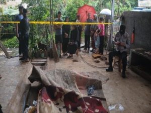 Tempat Kejadian Perkara (TKP) Penemuan Mayat Wanita Tinggal Tulang.
