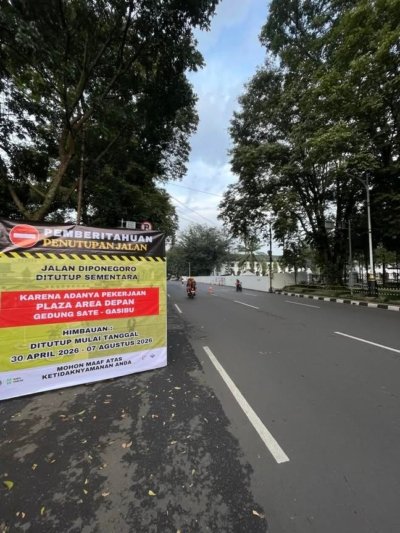 Pemerintah resmi menerapkan rekayasa lalin di kawasan Gedung Sate mulai 30 April hingga 7 Agustus 2026.