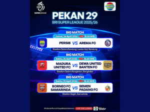 LINK LIVE STREAMING Persib vs Arema BRI Super League Hari Ini 24 April 2026 Pukul 19.00 WIB