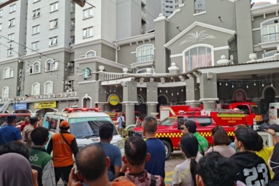 Apartemen Mediterania Grogol Jakarta Barat Terbakar Hebat