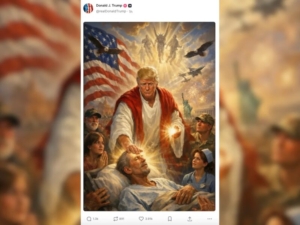 Donald Trump Unggah Foto AI Mirip Yesus, Hapus Unggahan Usai Tuai Kecaman