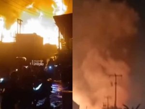 kebakaran SPBE Cimuning Bekasi
