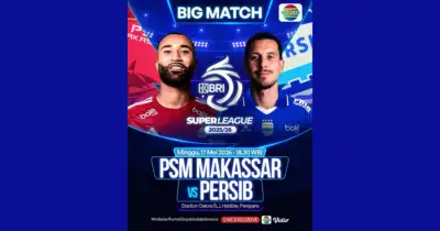 LINK LIVE STREAMING PSM vs Persib Hari Ini 17 Mei 2026 Pukul 19.00 WIB BRI Super League Gratis