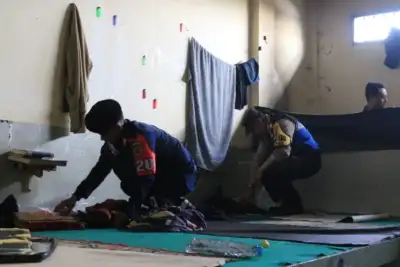 Razia Personel Gabungan ke Hunian WBP Lapas Banceuy, Satu Unit HP Ditemukan di Kamar Maximum Security